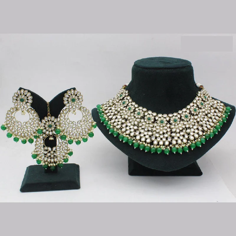 Jcm Jewellery Gold Plated Kundan Necklace Set