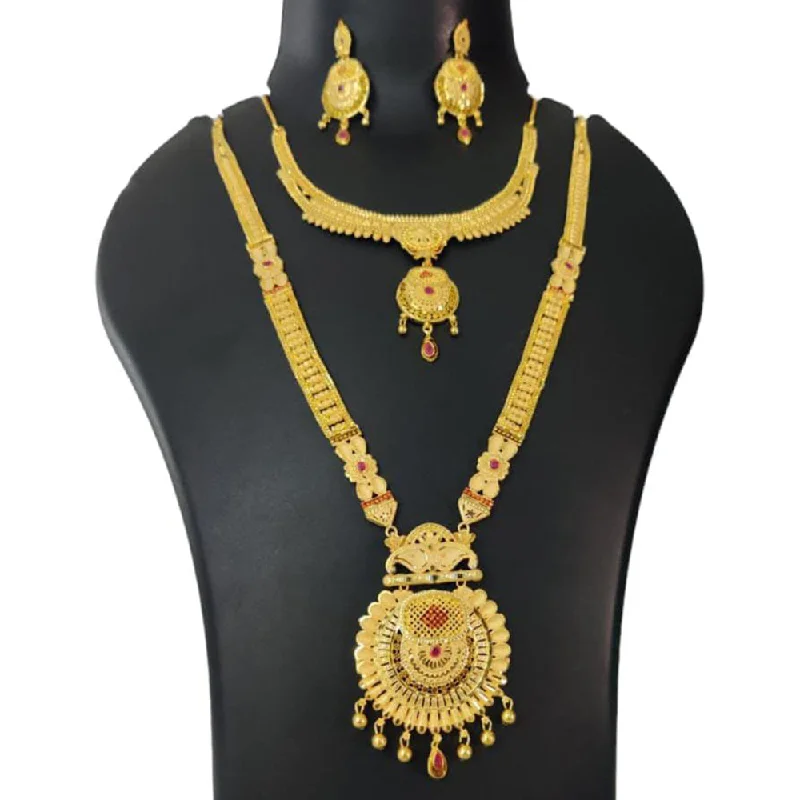 Pari Art Jewellery Forming Double Necklace Set