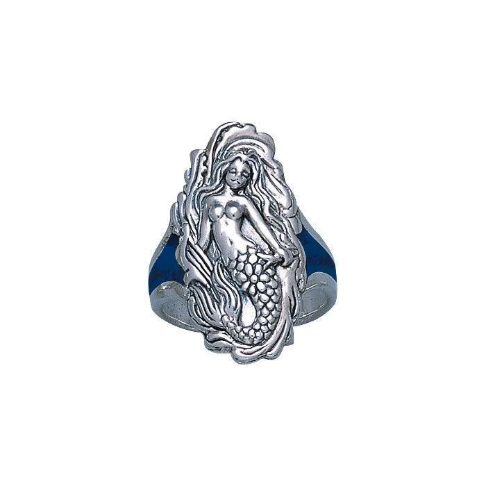 Sea Maiden Sterling Silver Ring TR3354