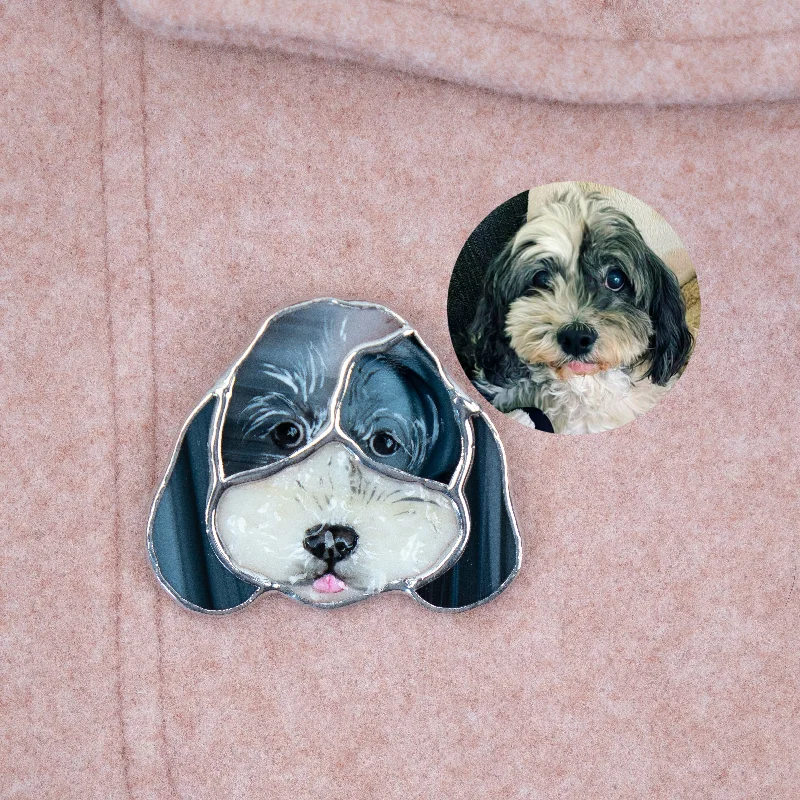 Custom Pet Portrait Brooch