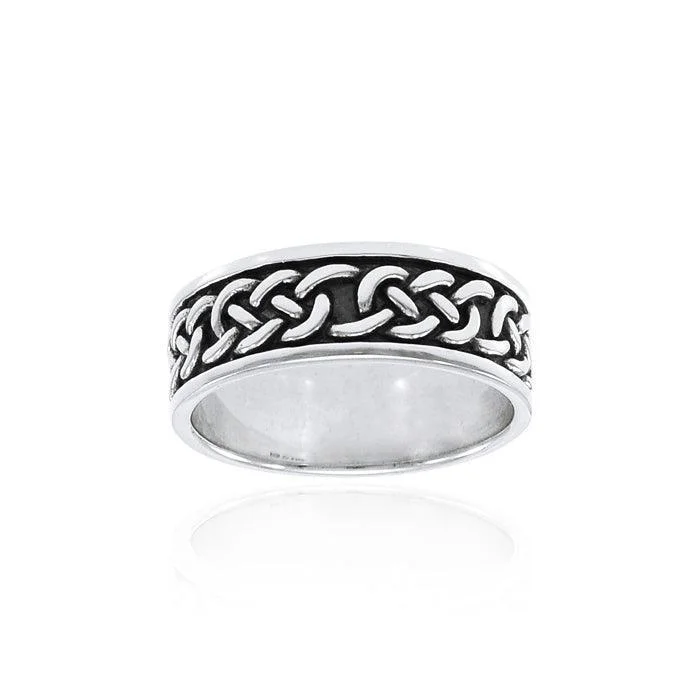 Celtic Knotwork Sterling Silver Ring TRI1359