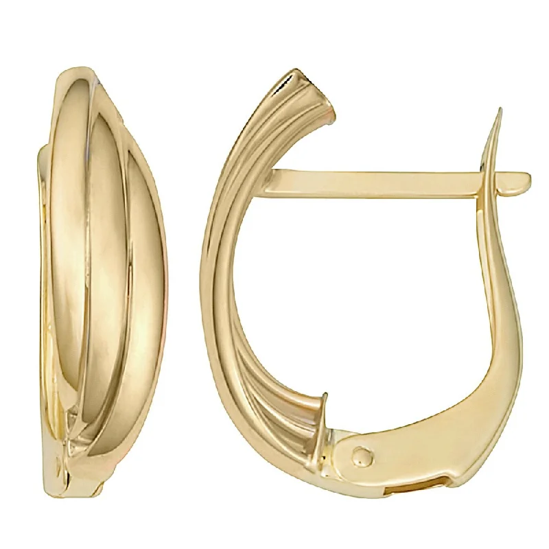 Yellow Hoop Earrings