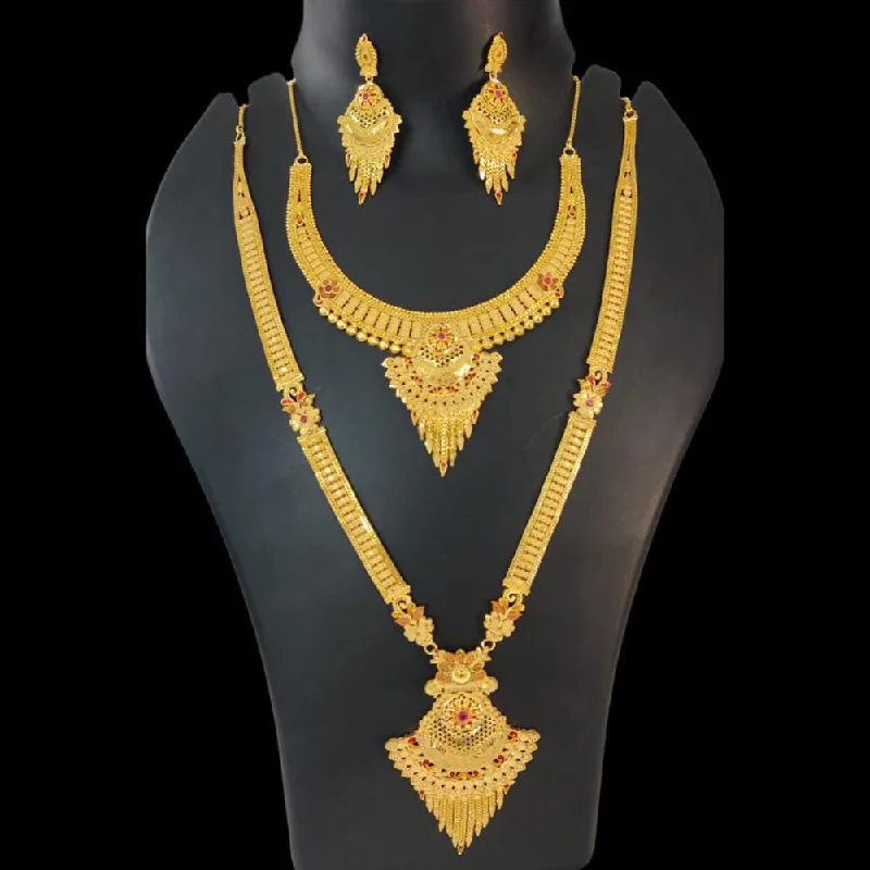 Pari Art Jewellery Forming Double Necklace Set