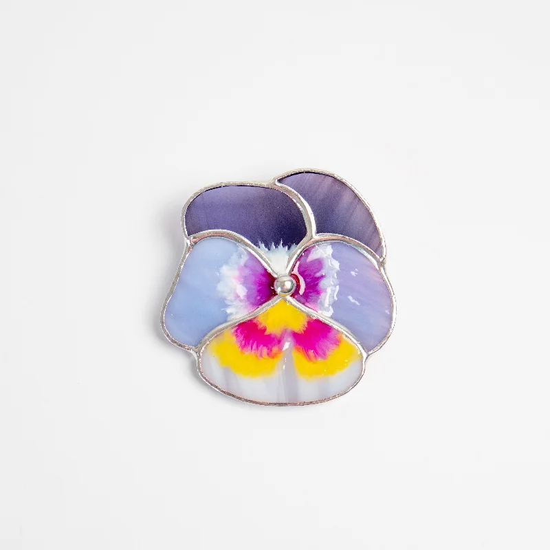 Purple Pansy Brooch