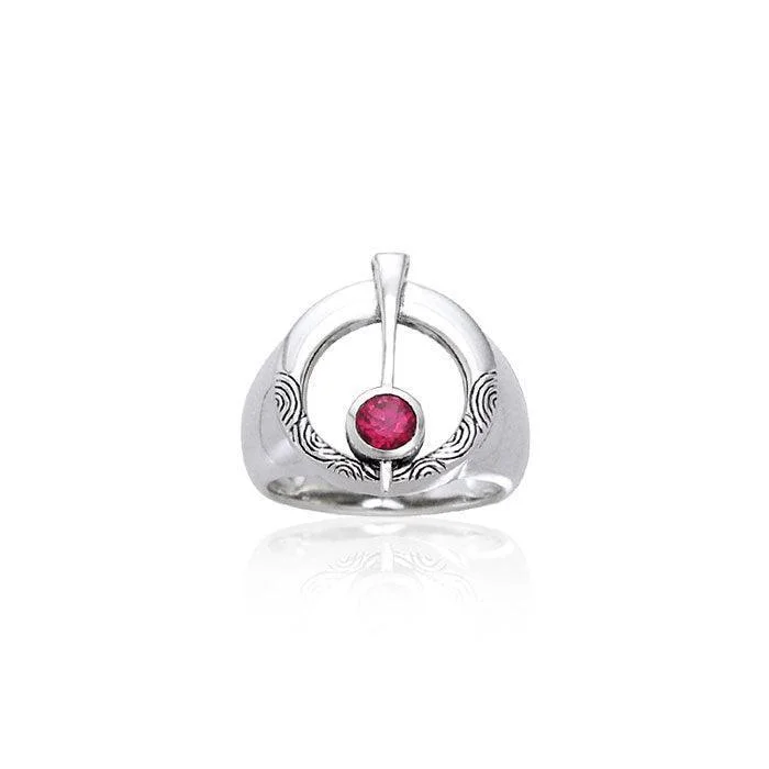 Danu Silver Thistle Ring TRI597