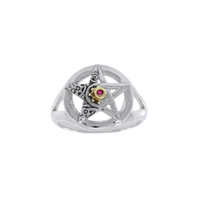 The Star Steampunk Ring MRI1257