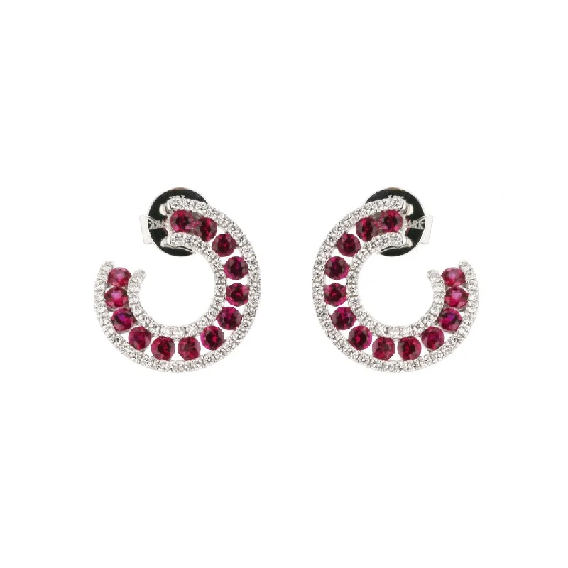 Ruby & Diamond Earrings | 10259201