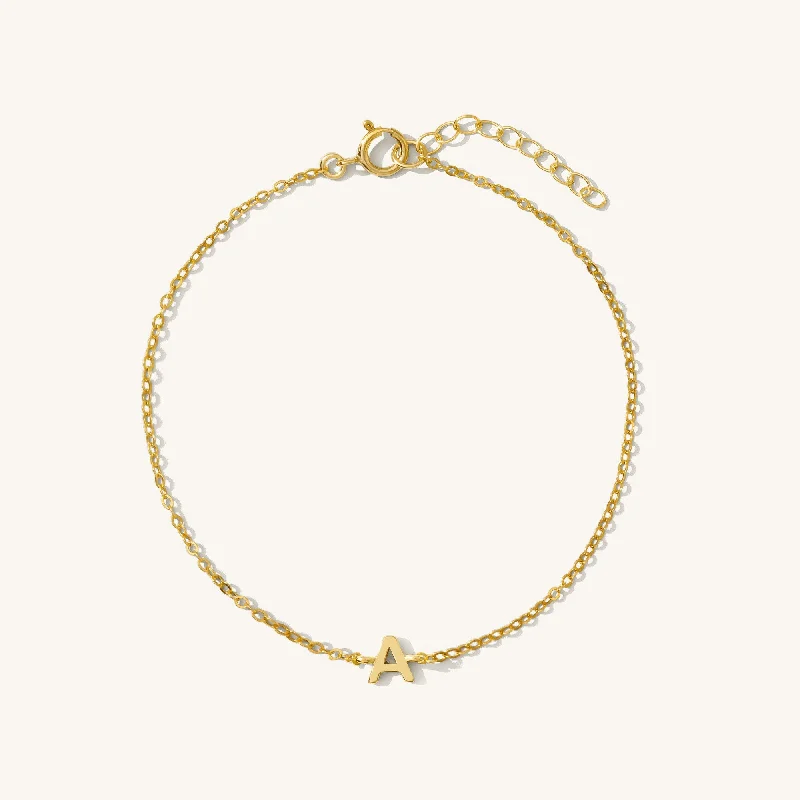 Tiny Initial Bracelet