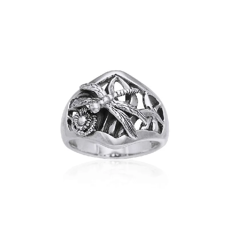 Dragonfly Silver Ring TRI165