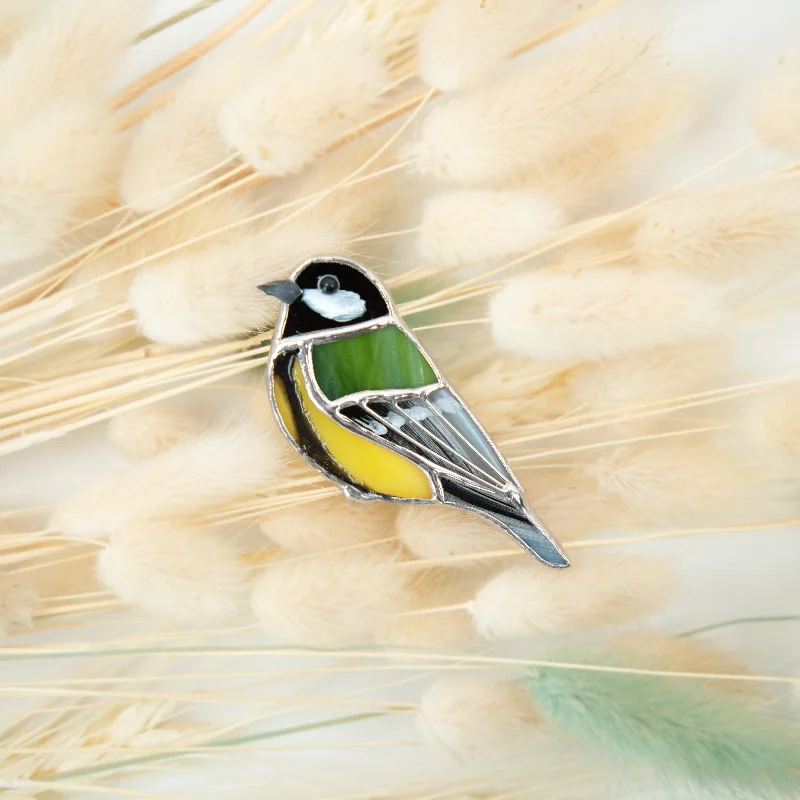 Chickadee Brooch Style 1