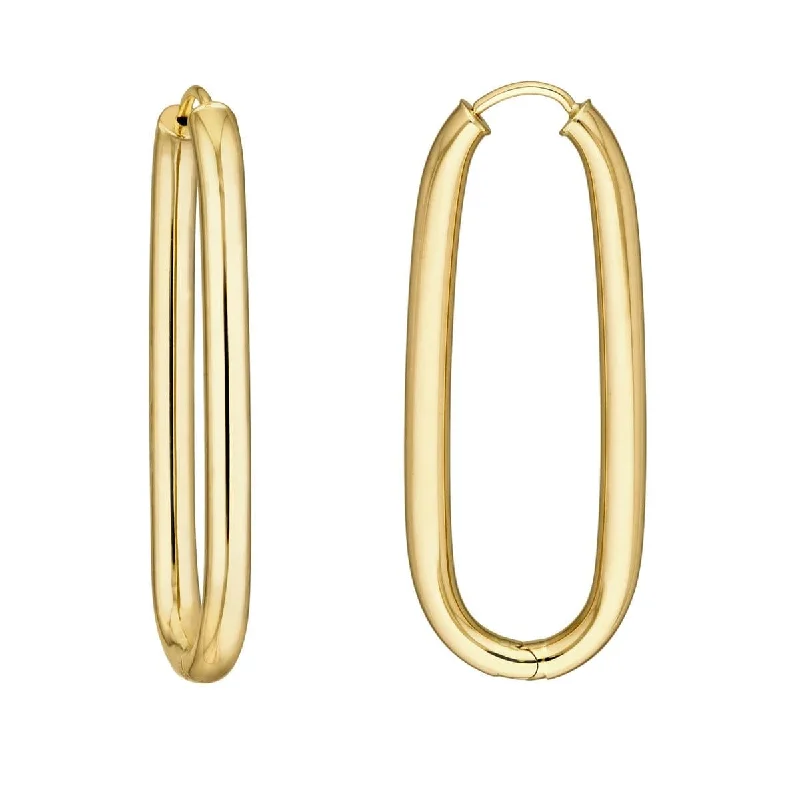 38.3MM OVal Hoop Earrings