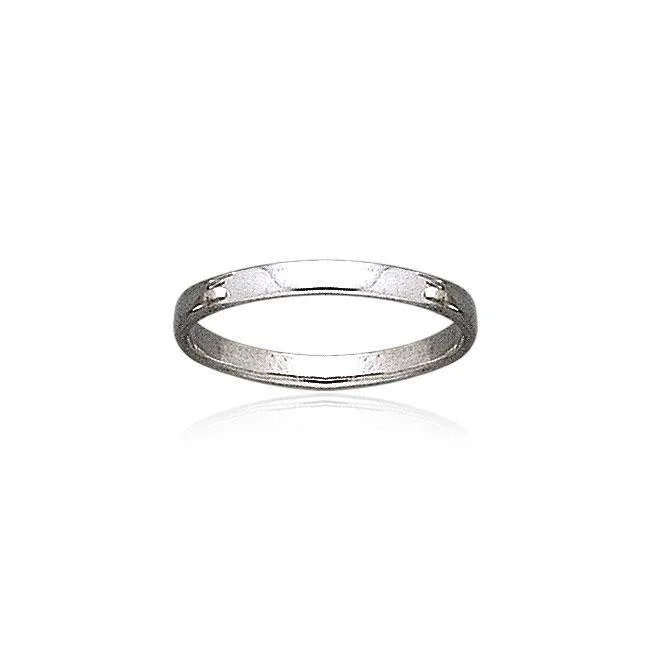 Plain Thin Sterling Silver Ring TR1701