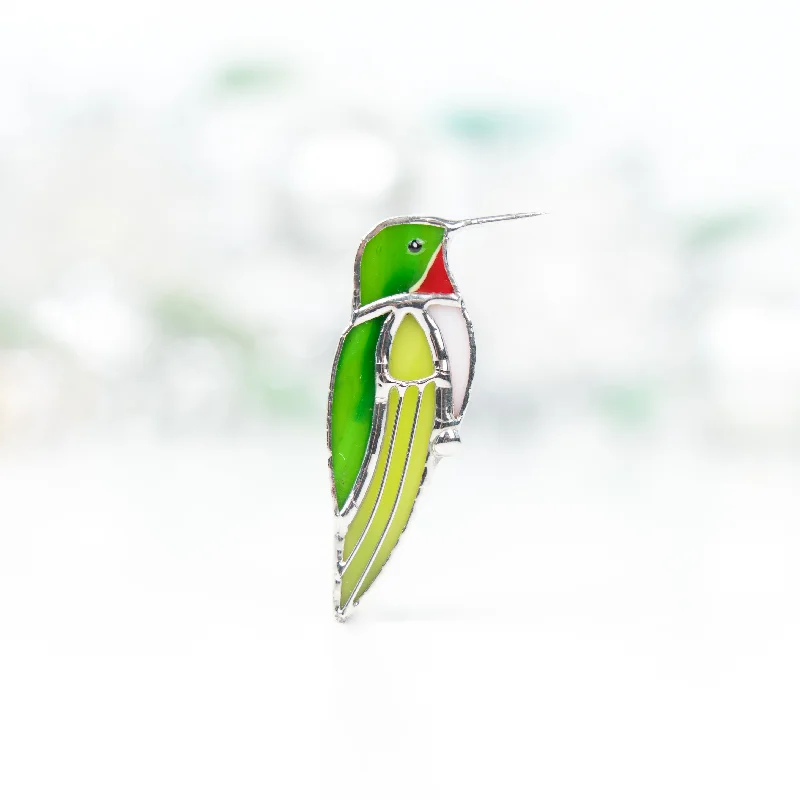 Green Hummingbird Brooch