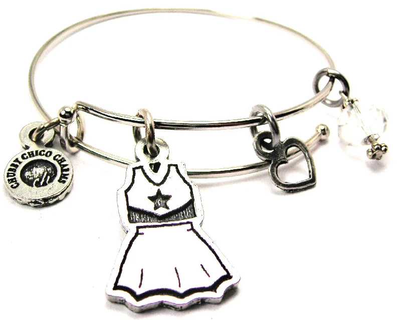 Cheerleader Uniform Bangle Bracelet