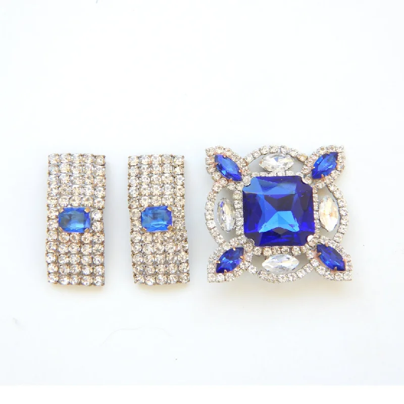 Royal Blue Crystal Jewelry Set