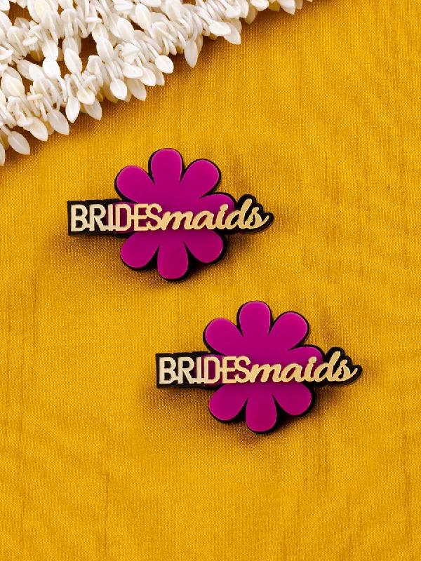 Bridesmaids Brooch Set of 2