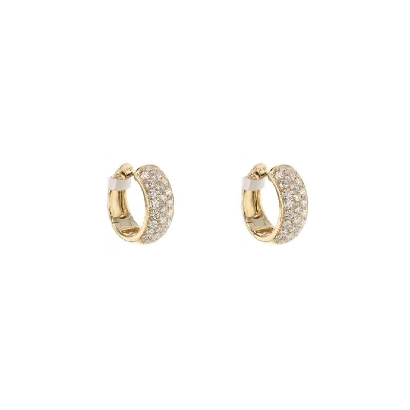 3-Row Hoop Diamond Earrings | 1.50 ctw | M10278529