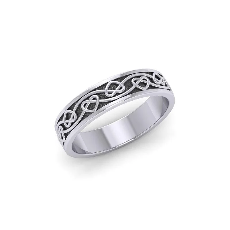 A Celtic art for the millennia ~ Sterling Silver Celtic Knotwork Ring TRI1345