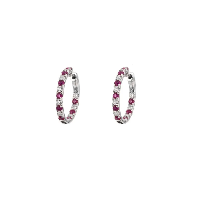 Ruby & Diamond Inside-Out Earrings