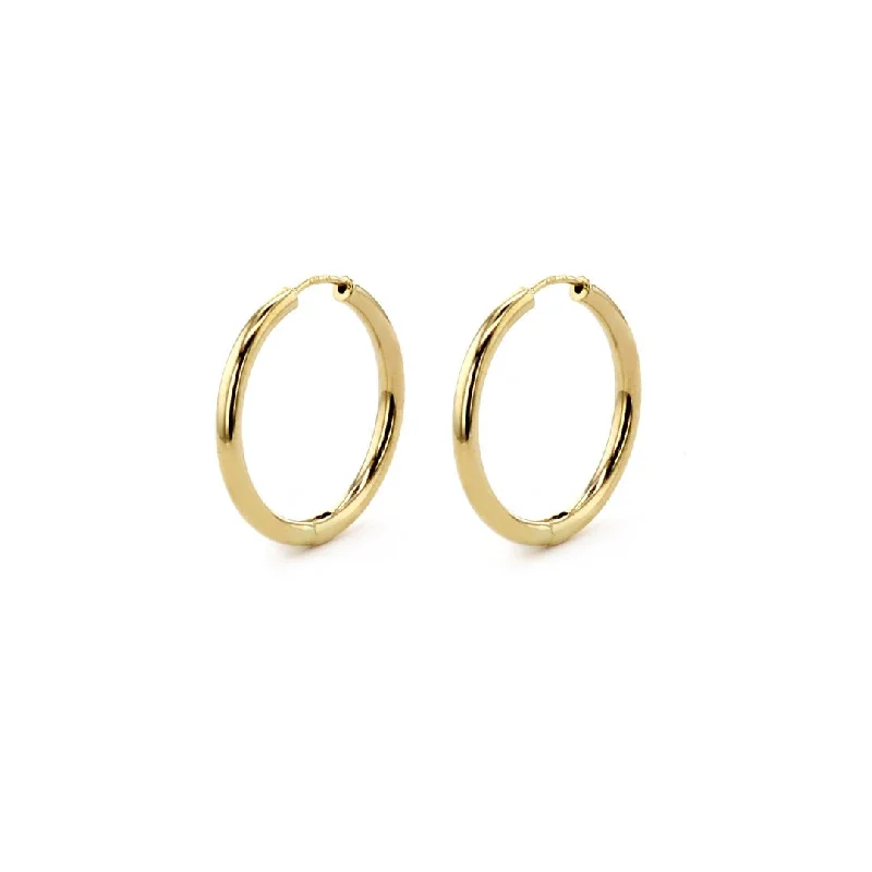 25MM Round Hoop Earrings