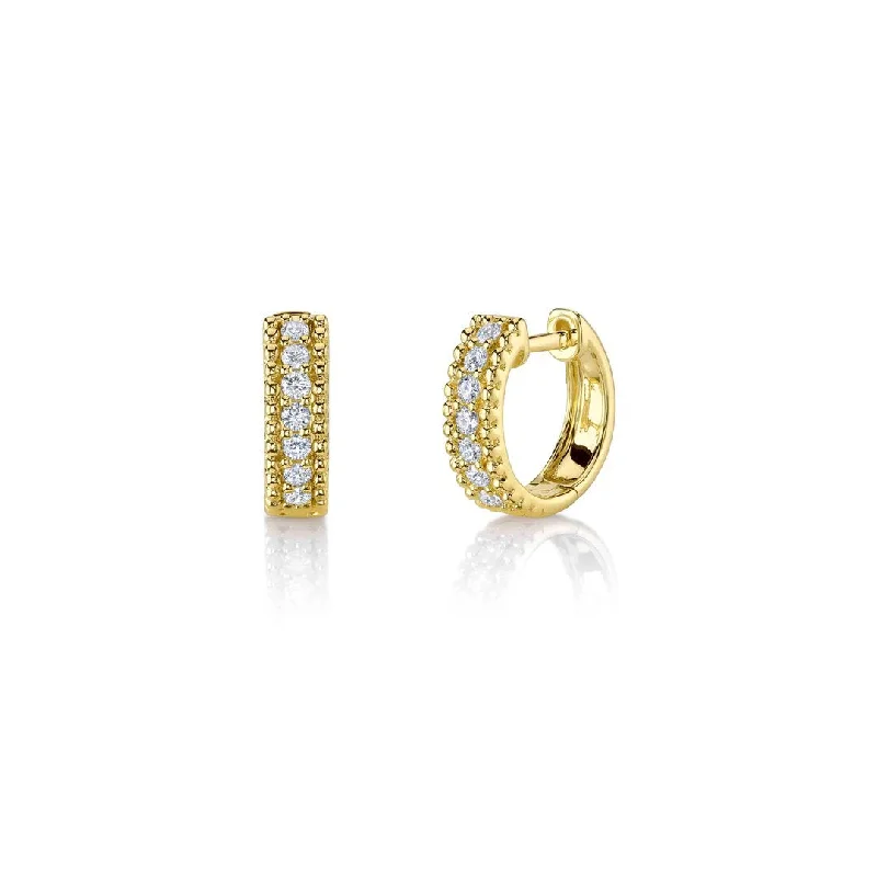 0.30 ctw Diamond Huggie Earrings