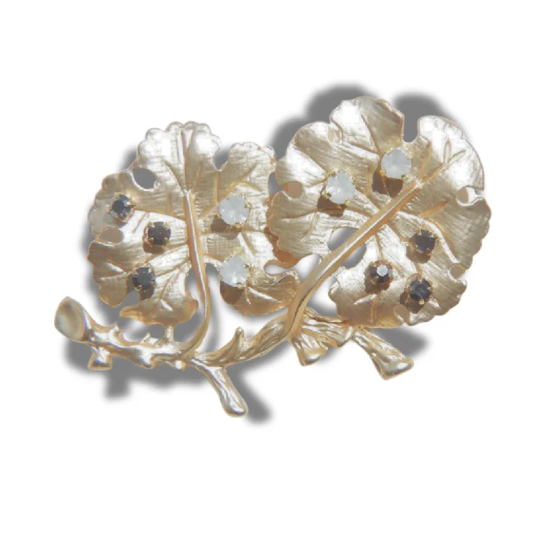 Ladies Brooch Pin ''Ginkgo Leaf''