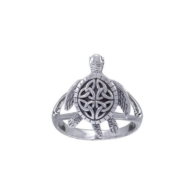 Celtic Sea Turtle Ring TRI1532